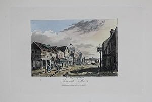 A Single Original Miniature Antique Hand Coloured Aquatint Engraving By J Hassell Illustrating Ba...
