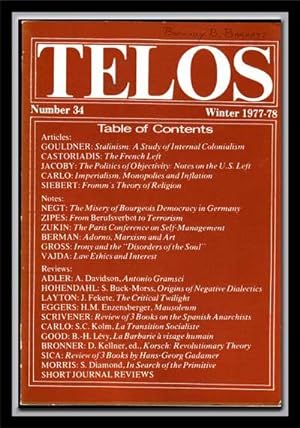 Telos, Number 34 (Winter 1977-78)