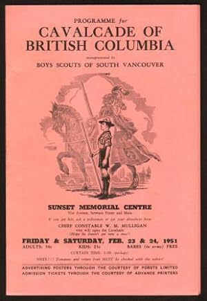 Programme for Cavalcade of British Columbia.1951