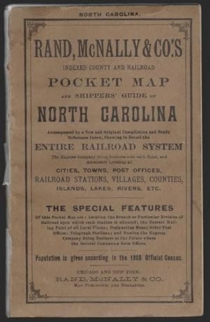 Rand McNally & Co.'s Indexed County and Railroad Map and Shippers' Guide of North Carolina, Accom...