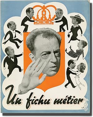 Un fichu metier (Original French film program for the 1938 film)