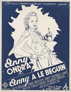 Vor Liebe wird gewarnt [Onny a le Beguin] (Original French pressbook for the 1937 film)