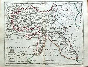 Antique Map TURKEY IN ASIA CYPRUS Laporte Atlas Moderne Original 1786