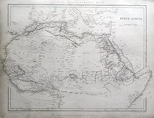 Antique Map NORTHERN & CENTRAL AFRICA, Sharpe original 1849