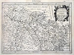 Antique Map BELGIUM, LIEGE, MERCATOR, Cloppenburg, original c1630