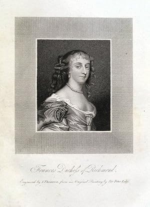 FRANCES STEWART, DUCHESS OF RICHMOND antique portrait print 1819