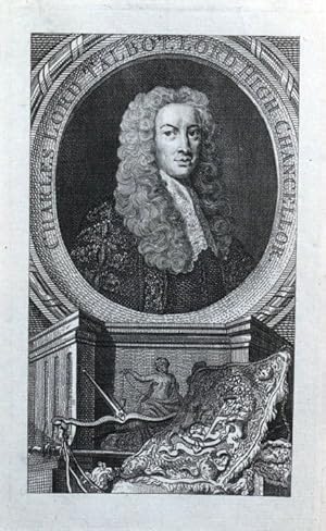 Antique Portait Print CHARLES TALBOT, LORD HIGH CHANCELLOR original 1765