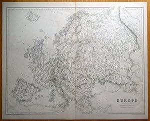 Antique Map EUROPE, Fullarton original c1860
