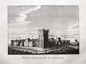HAMPSHIRE, PORCHESTER CASTLE Antique Print 1804