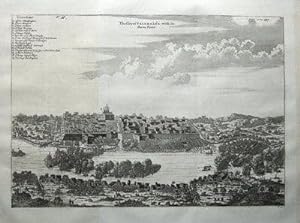PALEMBANG, SUMATRA, INDONESIA, J.CHURCHILL original antique print 1744.
