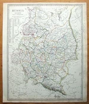 Antique Map RUSSIA, ESTONIA,LATVIA,POLAND, BELARUS,UKRAINE etc original 1840