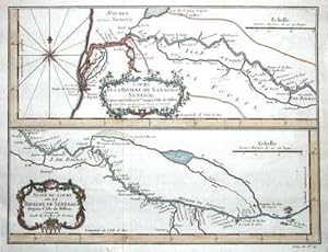 Antique Map SENEGAL, AFRICA N.Bellin Original c1750