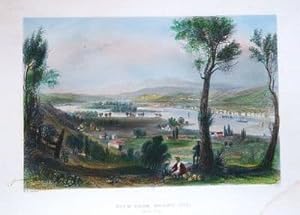 USA, NEW YORK, MOUNT IDA, TROY, Hand Coloured Antique Print 1838