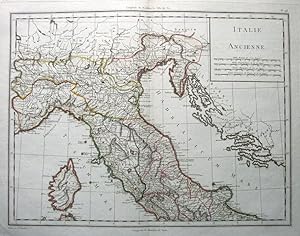 Antique Map N. ITALY, CORSICA P.F.Tardieu original c1805