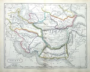 Antique Map ASIA, ORIENS, THE EAST, Original Classical c1840
