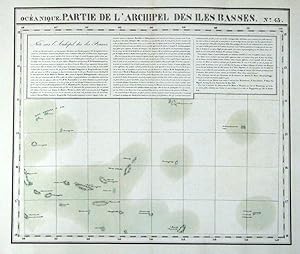 Antique Map BASS ISLANDS, FRENCH POLYNESIA, PACIFIC, VANDERMAELEN original 1827
