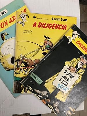 Set of 2 Lucky Luke Foreign Language Books: Portuguese from Brazil - Caçador de Prêmios, and Cany...