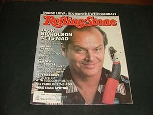 Rolling Stone #480 Jack Nicholson Gets Mad (Put Down The Golf Club)