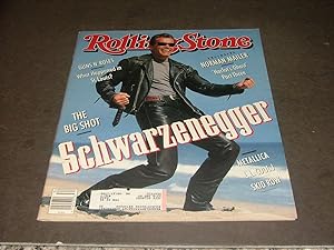 Rolling Stone #611 Aug '91 Arnold (I'm Such A Nitwit) Schwarzenegger Cvr