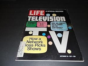 Life September 10 1971 TV: The 1st 25 Years; What It's Done To Us