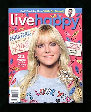 Live Happy - October 2017. Anna Faris; Rob Thomas; Garcelle; Good Apples; Video Game Happiness; G...