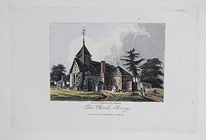 A Single Original Miniature Antique Hand Coloured Aquatint Engraving By J Hassell Illustrating Es...