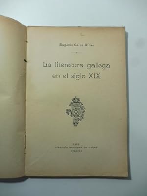 La literatura gallega en el siglo XIX