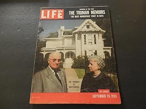 Life Sep 26 1955 Truman Memoirs; Crowded Schools (Then, Not Now)