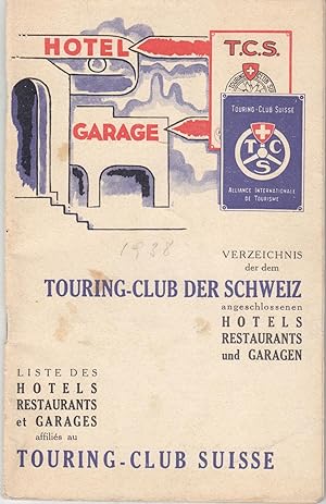 Liste des Hôtels Restaurants et Garages affiliés au Touring-Club Suisse
