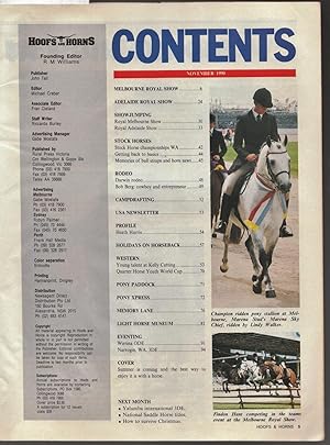 Hoofs and Horns Magazine November 1990