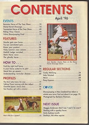 Hoofs and Horns Magazine April 1996