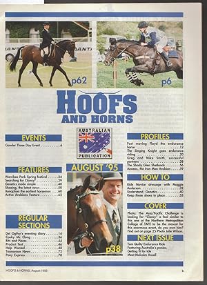 Hoofs and Horns Magazine August 1995