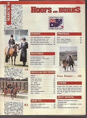 Hoofs and Horns Magazine March 1994