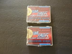 Two Sealed Packs Of Star Trek TNG Behind The Scenes Cards 39 Cards Ea