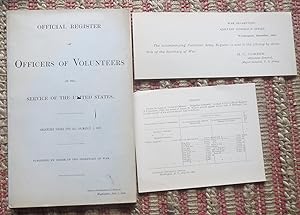 OFFICIAL REGISTER of OFFICERS OF VOLUNTEERS in the SERVICE of the UNITED STATES. 1889
