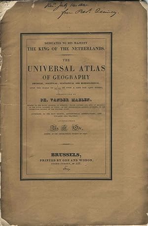 Prospectus for The Universal Atlas of Geography: physical, political, statistical and mineralogical.