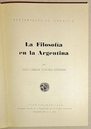 La Filosofia en la Argentina