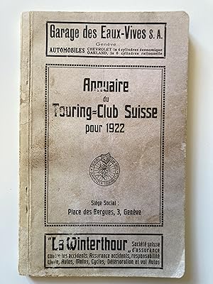Annuaire du Touring-Club suisse pour 1922
