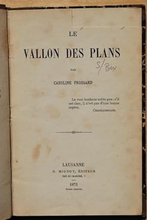 Le Vallon des Plans (sur Bex)