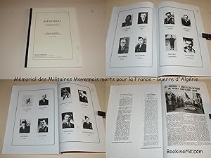 Mémorial des Militaires Mayennais morts pour la France - Guerre d'Algérie et Conflits d'Afrique d...