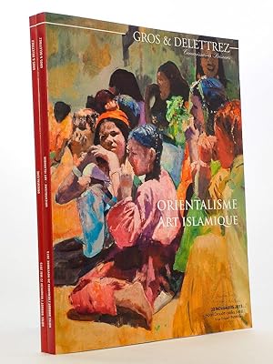 [ Lot de deux catalogues d'art orientaliste ou islamique, Drouot Paris, année 2015 ] Orientalisme...