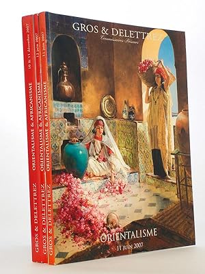 [ Lot de trois catalogues d'orientalisme, africanisme et art islamique, Drouot Paris, année 2007 ...