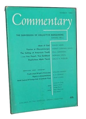 Commentary: Vol. 29, No. 3 (March 1960)