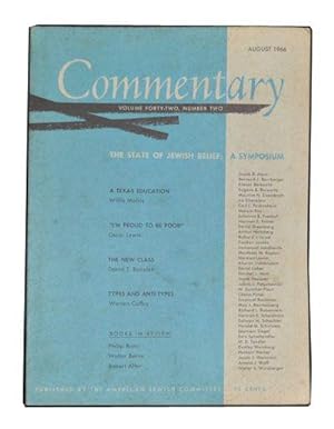 Commentary: Vol. 42, No. 2 (August 1966)