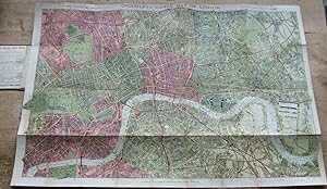 Gall & Inglis Handy Map of London. Scale 3 1/2 Inches to a Mile. With Illustrated Guidebook and I...