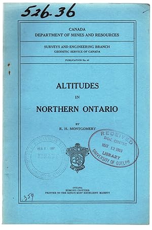 Altitudes in Northern Ontario