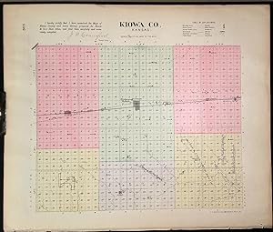 [Map] Kiowa County, Kansas [backed with] Iuka, Brenham, Cullison, & Saratoga (of Pratt Co.)