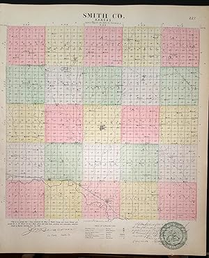 [Map] Smith County, Kansas [backed with] Smith Centre (of Smith Co.), Gould City, Motor, Webster,...