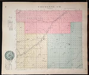 [Map] Cheyenne County, Kansas [backed with] Sherman Co.