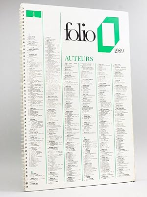 Catalogue de librairie de la collection "Folio" poche 1989 [ Gallimard ]